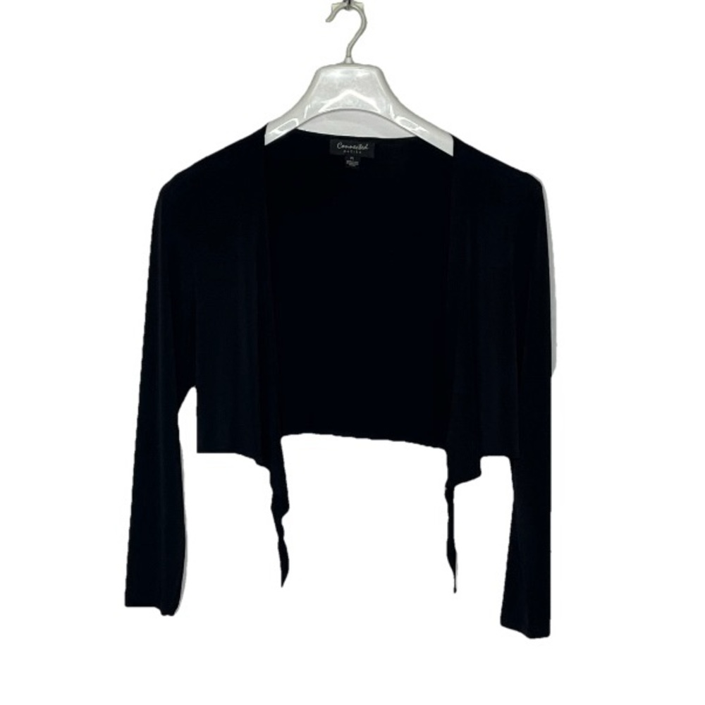 Connected Apparel black short Cardigan